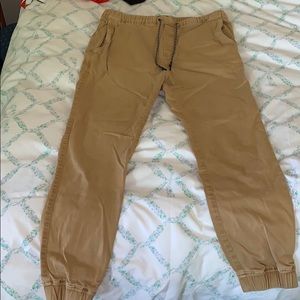 American Eagle khaki jogger pants